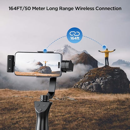 Smedz Wireless Microphone for iPhone Android,Mini Lavalier Microphone with AI Noise Reduction, 164FT Range&80H Charging Case Magnetic Mini Mic for for YouTube TikTok Vlog Podcast Live Streaming