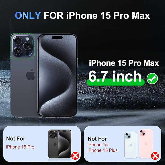 Beasyjoy for iPhone 15 Pro Max Heavy Duty Full Body Protective Case with Built-in Screen Protector, Military Grade Shockproof Defender Case for iPhone 15 Pro Max 6.7", "Yellow