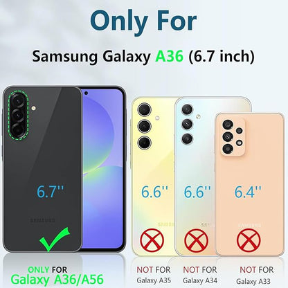 Battery Case for Galaxy A36/A56, Upgraded 10000mAh Rechargeable Portable Extended Battery Pack Supported Qi Wireless Charging Case Compatible with Galaxy A36/A56(6.7 inch) Charger Case (Black)