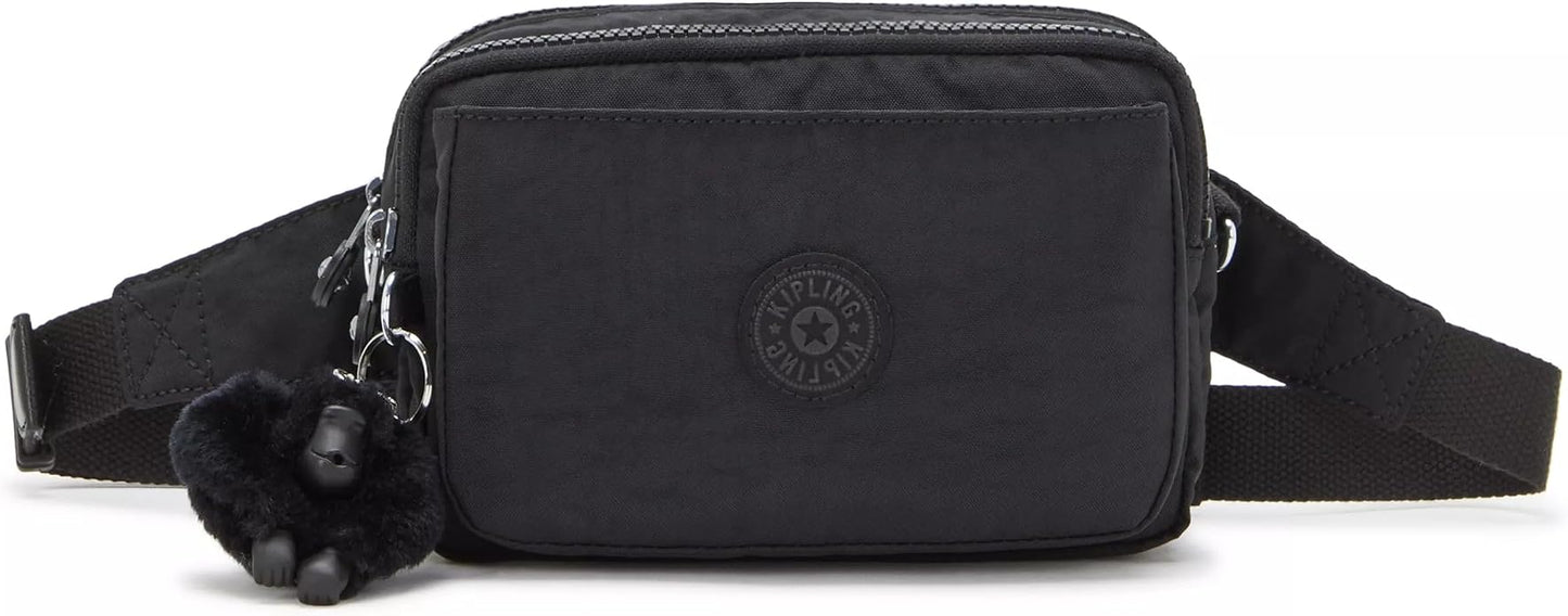 Kipling Women’s Abanu Multi Crossbody Bag, Lightweight, Adjustable Nylon Waist Pack with Multi-Compartment Zip Pockets