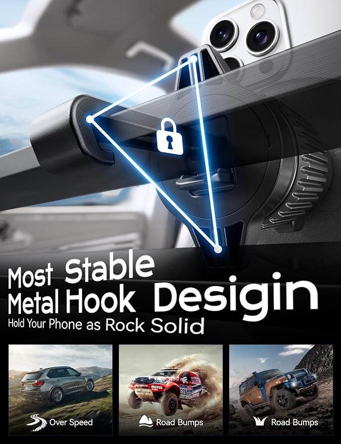 for 15W Magsafe Car Mount Charger, [Vibrant LED Decoration] Wireless Car Charger, Magnetic Phone Holder Mount for Air Vent, Phone Holders for Your Car Compatible iPhone 15/14/13/12 Series