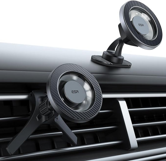 ESR for MagSafe Car Mount, Magnetic Car Phone Holder Mount, Air Vent/Dashboard Magnetic Phone Mount for iPhone 17/16/15/14/13/12, Galaxy S25, Pixel 10, Strong Magnets, Charging Not Supported