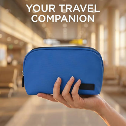 CAAORDKSO Cord Organizer Travel Cable Organizer Bag Tech Electronic Organizer Travel Case, Water Resistant Accessories Storage Tech Bag for Travel Essentials, Cable, Charger, Power Bank, Earphone,Blue