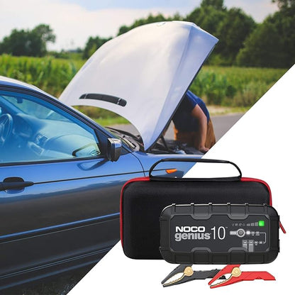 FBLFOBELI Hard Travel Case Compatible with NOCO GENIUS10/for Boost X GBX45 GB50 UltraSafe Jump Starter, Fully-Automatic Smart Battery Charger (Case Only)