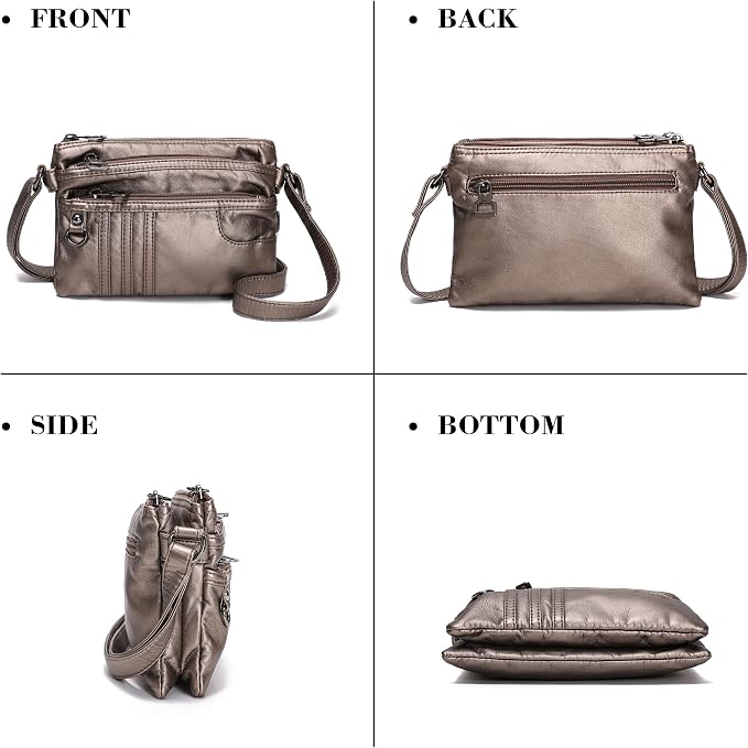 MINICAT Multiple Pockets Small Crossbody Purse Cell Phone Purse Shoulder Bags for Women Cross Body Bag for Woman