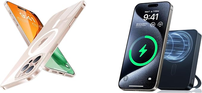 TORRAS Ostand 10,000mAh QI2 Magnetic Battery Pack with Stand & Magnetic Case — Buy Together to Save 15%