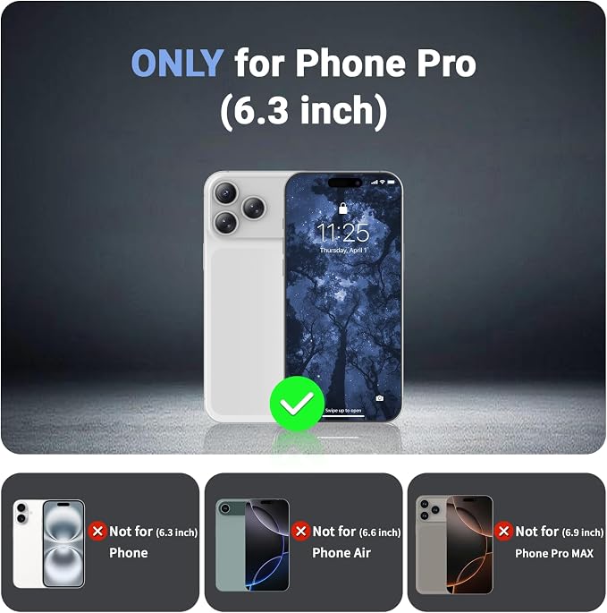 jaroco Magnetic for iPhone 17 Pro Case, [Compatible with MagSafe][Military Grade Drop Protection][Heavy Duty Protection][Non-Slip][Shockproof] 2-Layer Durable Bumper Phone Casee 6.3''-Blue Purple