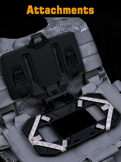 Tactical Gear Plate Carrier Vest Accessories Phone Chest Mount Holder for Screen Size 4.7"-6.7"
