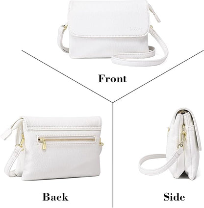 MINICAT RFID Blocking Small Crossbody Bags for Women Vegan Leather Mini Travel Purses Cell Phone Purse Cross Body Bag