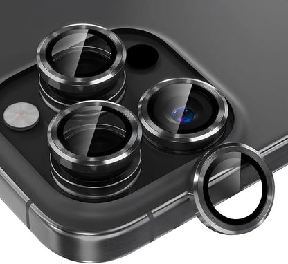 AFARER for iPhone 16 Pro/iPhone 16 Pro Max Camera Lens Protector, [Scratch Resistant] Shatterproof Protector Cover, Ultra-tough HD Individual Lens Protectors, Black,1 Set