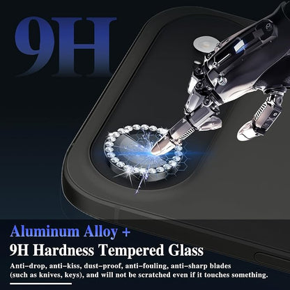 ShinKin Camera Lens Protector for iPhone Air (6.5 inches), Glitter Camera Cover, 9H Tempered Glass Individual Metal Ring Camera Protector for iPhone 17 Air (Diamond -Colorful)