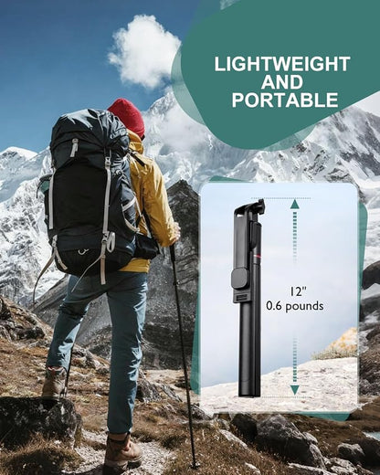 71" Phone Tripod Selfie Stick for iPhone and Android Phone, Cell Phone Tripod Stand with Wireless Remote Control