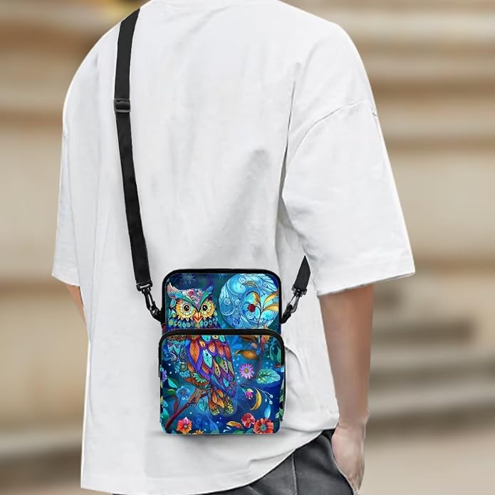 Men's Crossbody Bag, Small Cell Phone Wallet, Women's Shoulder Handbag, Travel Gym Bag