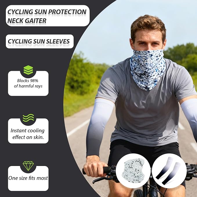 6 Pcs Bike Accessories Set, Mountain Biking Accessories for Men Women, Cycling Bag, Bicycle Lock, Gloves & Waterproof Tail Light, Universal Mountain Road Bicycle Outdoor Safety Riding Gear Kit