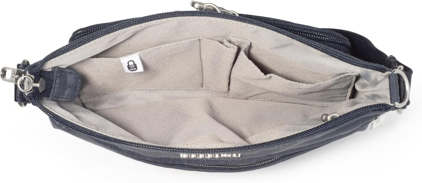 Baggallini womens Securtex Anti-theft Memento Crossbody Bag