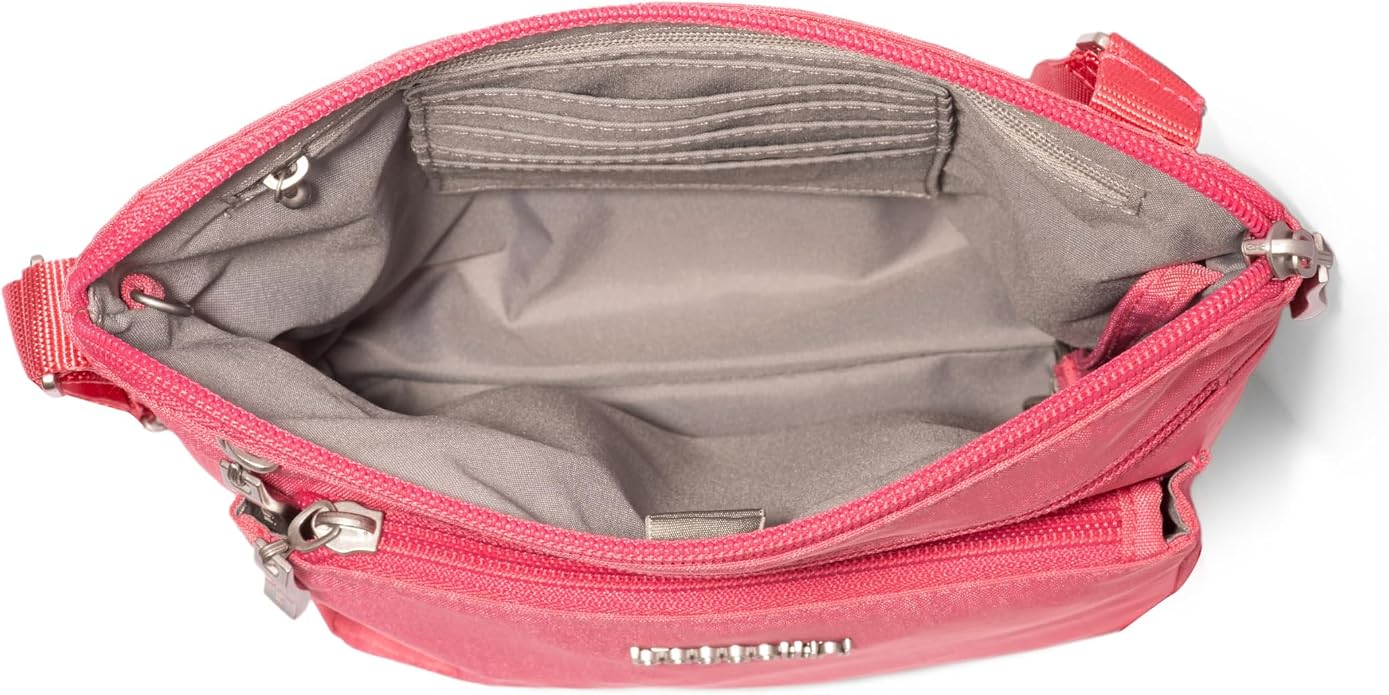 Baggallini Pocket Crossbody Bags for Women 8x8 Small Lightweight Durable Water-resistant Travel Purse W/Rfid