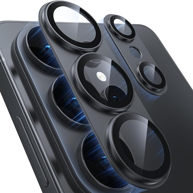 for Samsung Galaxy S26 Ultra Camera Lens Protector - Matte Titanium Alloy [Military Grade Shatterproof] [Strong Adsorption] Glass Camera Screen Protector for S26 Ultra, Black