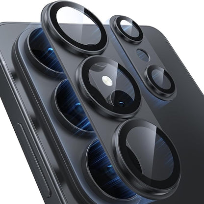 for Samsung Galaxy S26 Ultra Camera Lens Protector - Matte Titanium Alloy [Military Grade Shatterproof] [Strong Adsorption] Glass Camera Screen Protector for S26 Ultra, Black