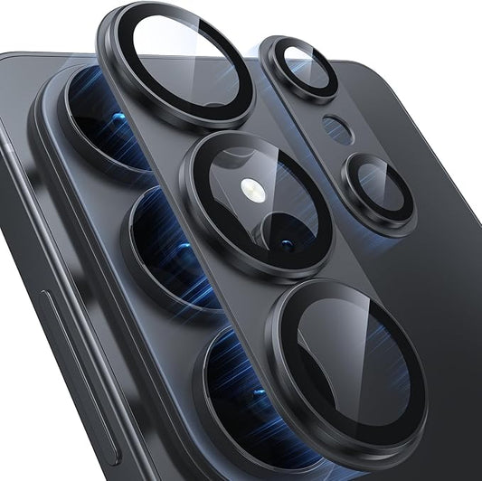 for Samsung Galaxy S26 Ultra Camera Lens Protector - Matte Titanium Alloy [Military Grade Shatterproof] [Strong Adsorption] Glass Camera Screen Protector for S26 Ultra, Black