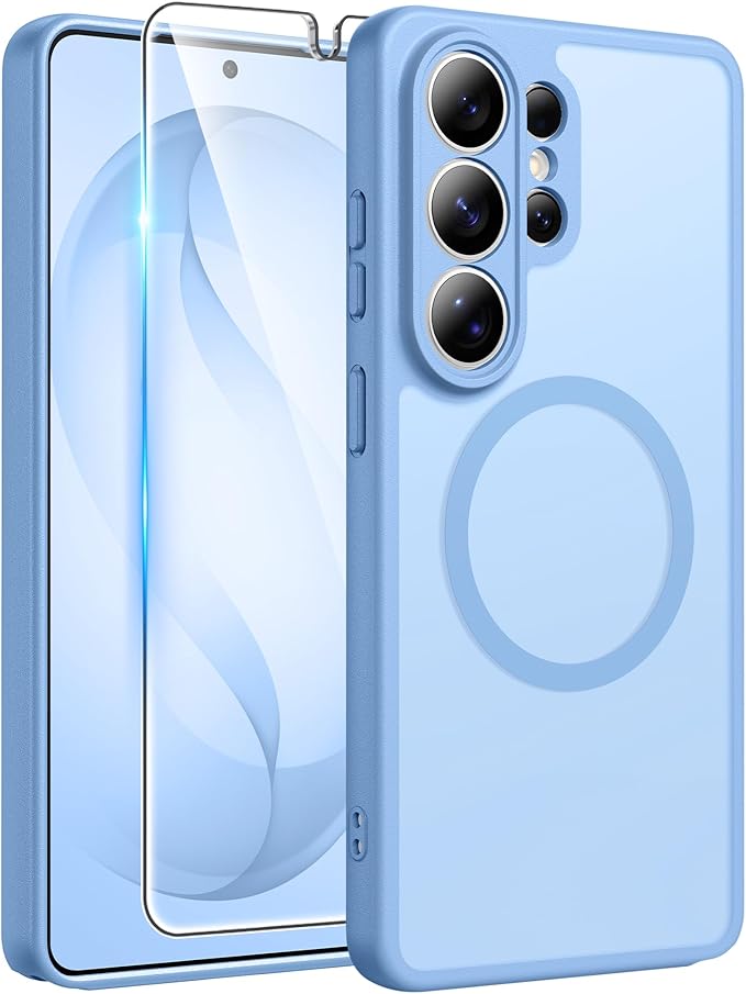 FNTCASE for Samsung Galaxy S26 Ultra Case, Compatible with Magsafe | Screen Protector, Full Camera Protection, Translucent Matte, 14FT Military Grade Drop Proof, Protective Phone Cover