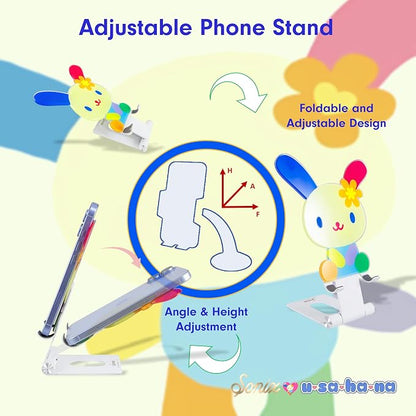 Sonix x Sanrio Character Phone Stand | Adjustable Cell Phone Holder, Desk Stand, Dock | Floral Usahana