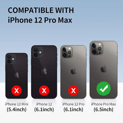 SPORTLINK Compatible with iPhone 12 Pro Max Waterproof Shockproof Case - Full Body Heavy Duty Underwater Dustproof Rugged 360 Protective Military Grade Outdoor 6.7 Inch with Camera/Screen Protector
