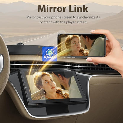 7 inch Car Stereo Double Din Radio with Carplay&Android Auto,Bluetooth,Channel RCA,Backup Camera,SWC,FM/AM|Apple Carplay Radio Screen for Car Audio Receivers|HD Touchscreen Car Audio Receivers