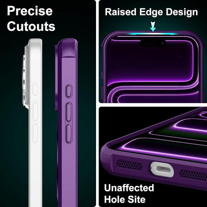 360° Magnetic Swivel Ring for iPhone 17 pro max case, Built-in Metal Stand and Ring Holder, Magsafe Compatible, Military Grade Protection, Shockproof - Purple