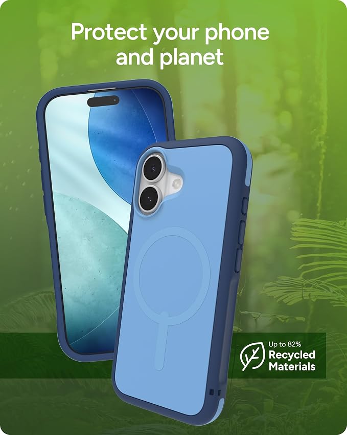 ZAGG Sedona Snap Case for iPhone 17 - Blue Royal Ember, Drop Protection (13ft/4m), Graphene-Reinforced Multi-Layer Protection, MagSafe Phone Case with Impact-Absorbing Bumpers, Slim & Lightweight