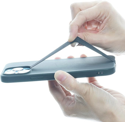 TFY Elastic Phone Strap, Universal Slim Hand Finger Grip, Non-slip Cell Phone Holder, fit Most Smartphones Case - 2 Pieces