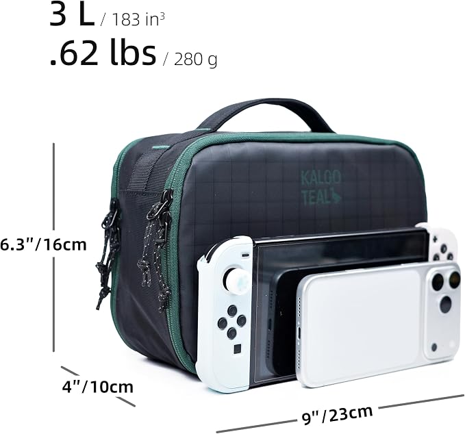 Accessories Bag & Tech Pouch | Organizer for Cables, Electronics & Everyday Essentials, Water-Repellent, Dual-Sided Padded