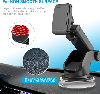 PKYAA Dashboard Pad Mounting Disk Sticky Adhesive Replacement Kit, 6pcs 3.15"(80mm) Circle Heat Resistant Double-Sided Stickers for Suction Cup Car Phone Holder Disc & Windshield Dash Cam