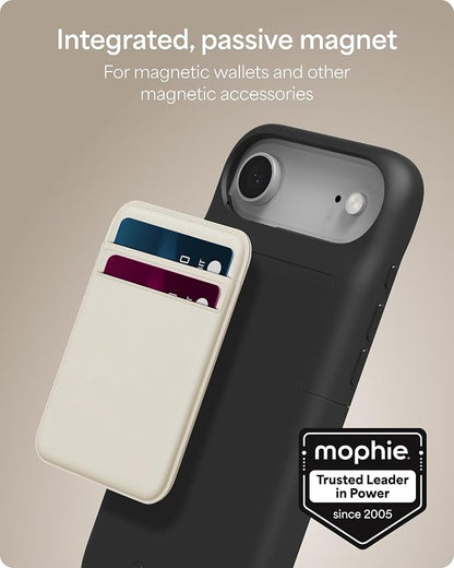 Mophie Juice Pack Battery Case for iPhone Air - Slim Charging Case, Up to 50% Extra Battery Life, High Impact Protection, Magnetic Back for Wallets & Mounts, Sustainable Material, Black