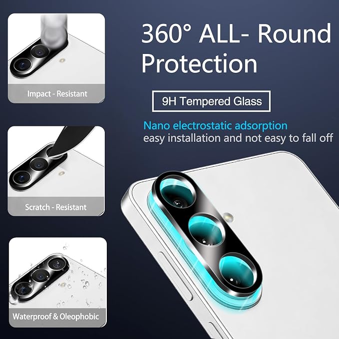 IMBZBK [Auto-Dust Removal] Privacy Screen Protector for Samsung Galaxy S26 [6.3 INCH] Anti Spy Private Accessories, Case Friendly, 3 Military Grade Tempered Glass 3 Camera Lens Protector
