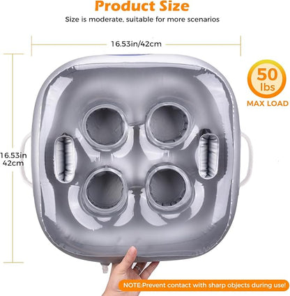 Inflatable Floating Drink Holder for Pool Party Beach hot tub