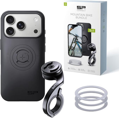 SP CONNECT Mountain Bike Bundle | SPC+ | Compatible with iPhone 17 Pro | Mountain Bike Phone Holder | Bike Phone Mount | Bicycle Accessories and Bike Phone Holder | Cell Phone Holder