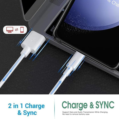 Battery Case for Galaxy S23,[10000mAh] High Capacity Rechargeable Portable Protective Extended Charger Cover Compatible with Galaxy S23 (6.1 inch) Wireless Charging Case with Screen Protector-Black