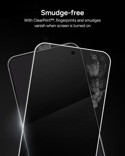 ZAGG Glass Elite Samsung Galaxy S25/ S24 Screen Protector – Ultra-Strong Tempered Glass, Scratch-Resistant, EZ Apply Installation, InvisibleShield, Made with Recycled Materials