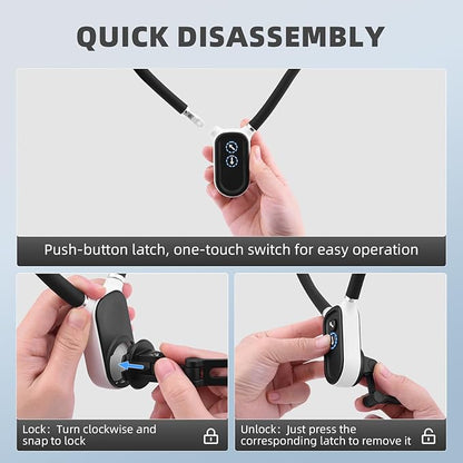 Pocket 3 Magnetic Neck Mount for DJI OSMO Pocket 3 Creator Combo,Chest Mount POV/Vlog Video Selfie Stand Hand Free Neck Holder for GoPro Hero 13/12/11/10/9/Xtra Muse,Camera Accessory
