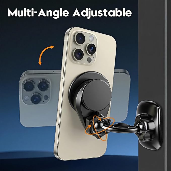TDTOK Magnetic Gym Phone Holder for Popsocket, Strong Base Magnets Phone Holder Compatible for Popsocket, Support Gym Accessories Golf Cart and Any Metal Surface