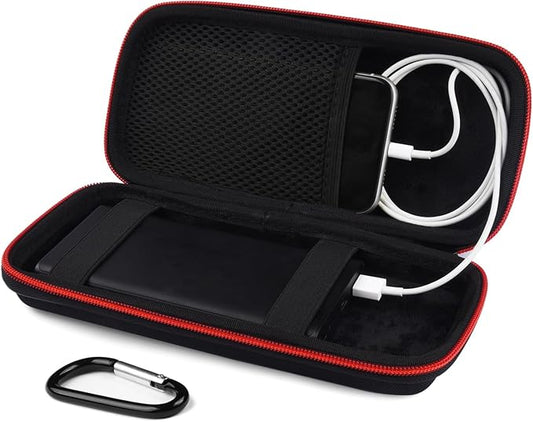 Skynew Power Bank Hard Travel Case Medium Compatible RAV Power 26800/20100/20000mAh, Anker Power Core 26800mAh/ PowerCore +26800mAh, INIU 10000mAh and Miady 10000/15000mAh (Medium Black)