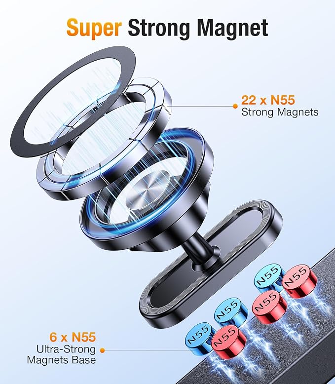Magnetic Golf Cart Phone Holder for MagSafe Gym Mount【Strong Magnets】Magnetic Phone Holder for Golf Cart Phone Mount for iPhone 17 16 15 Fits EZGO Club Car Yamaha Icon Golf Accessories For Men Gifts