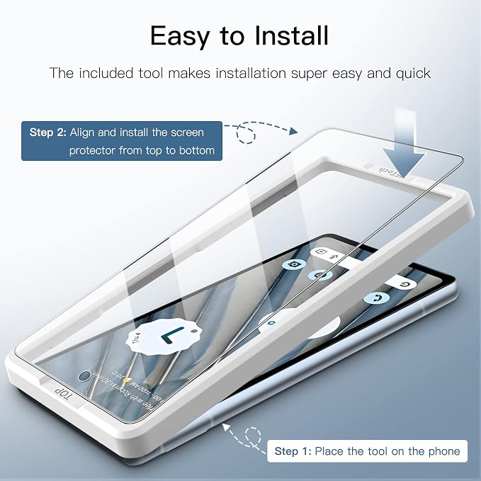 JETech Screen Protector for Google Pixel 7a, 2+2 Pack | with Camera Lens Protector, HD Clear Tempered Glass, Anti-Scratch Protection, Easy Installation Tool