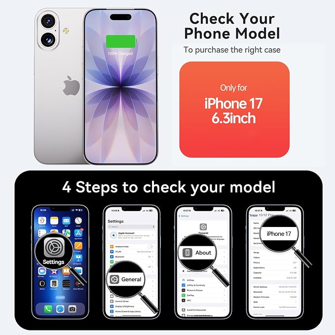 BOPPS Battery Case for iPhone 17,Ultra-Powerful 8500mAh Portable Rechargeable Protective Extended Charger Cover for iPhone 17 Charging Case-6.3inch，Blue
