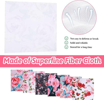 6 Pcs Thickened Glasses Cleaning Cloth Elegant Flower Design Microfiber Cleaning Cloth Multi-Colored Eyeglass Lens Cleaner Cloths for Sunglasses Camera Lenses Cell Phone LCD TV Screens