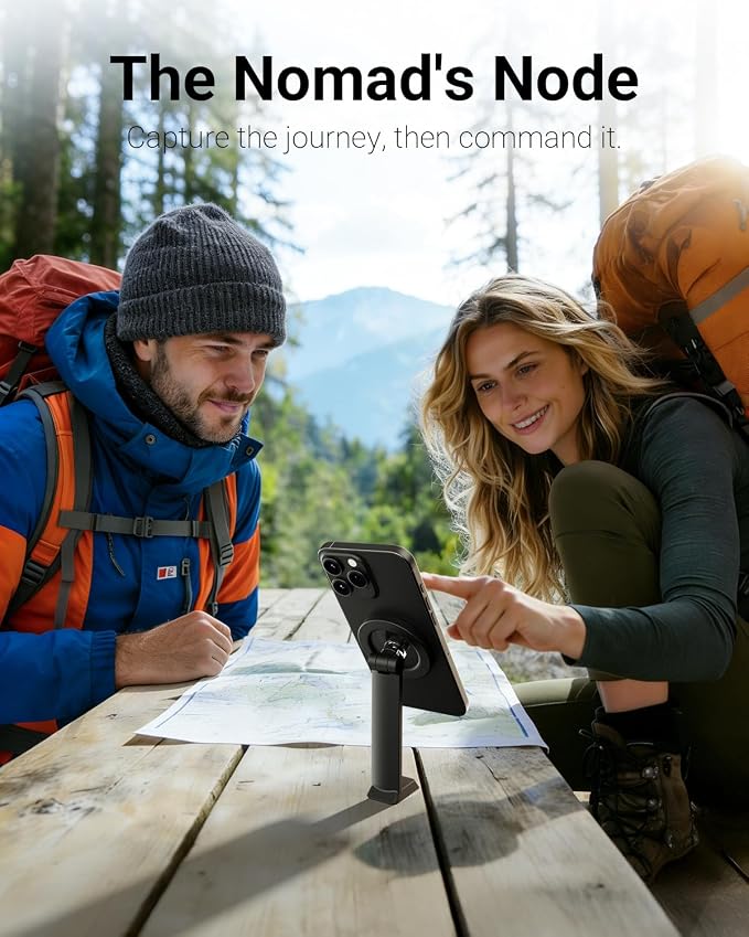Phone Tripod, Tripod for iPhone with Remote & Strong Magnetic Holder for Magsafe, Stable Cell Phone Tripod for Video Recording, Essential Tripod & Monopod Accessories for iPhone/Android (66")