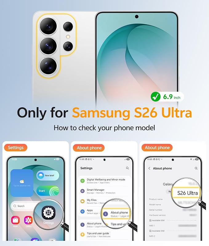 FNTCASE for Samsung Galaxy S26-Ultra Case: [Fit for Magsafe] [Full Camera Protection] Translucent Matte Cases with [Screen Protector] Military Grade Shockproof Protective Phone Cover - Sagebrush Green