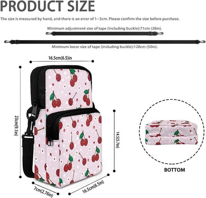 Men's Crossbody Bag, Small Cell Phone Wallet, Women's Shoulder Handbag, Travel Gym Bag