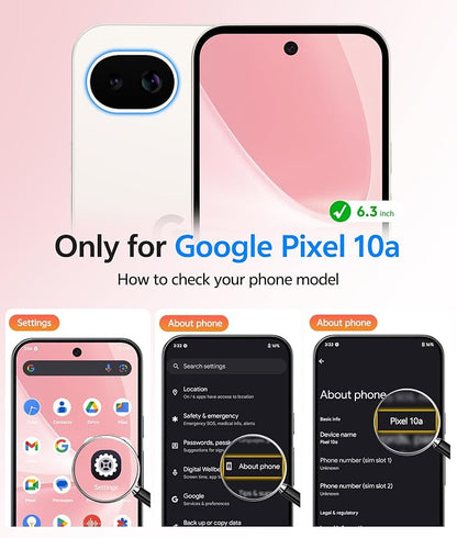 FNTCASE for Google Pixel 10a Case: [Compatible with Magsafe] Translucent Matte Cases with [Screen Protector] Military Grade Shockproof Protective Magnetic Phone Cover for Pixel 10A - Light Pink