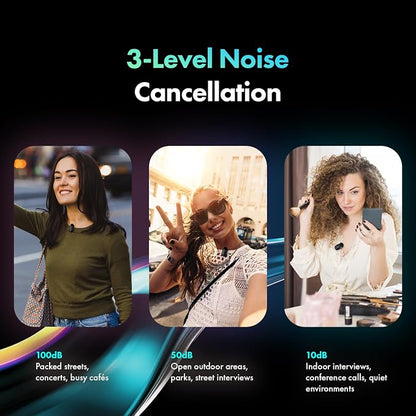Movo NanoMic Dual USB-C Wireless Microphone for iPhone 15/16/17 and Up, Android, iPad Pro & Laptops – Wireless Lavalier Mic for USB-C Smartphones & Devices, Great for Vlogging & TikTok